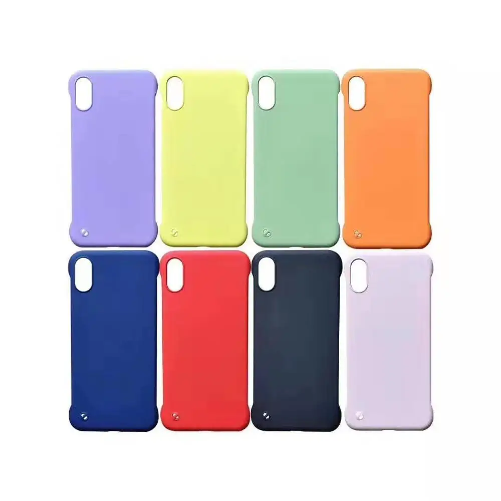 LHLMHL Жесткий ПК с эффектом потертости безрамный чехол для телефона iphone 6 S 7 8 Plus XR X XS
