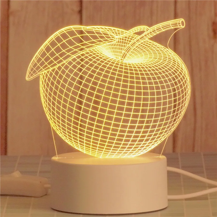 Diy 3d подключаемый ночник s Dreamlike светодиодный прикроватный светильник украшение