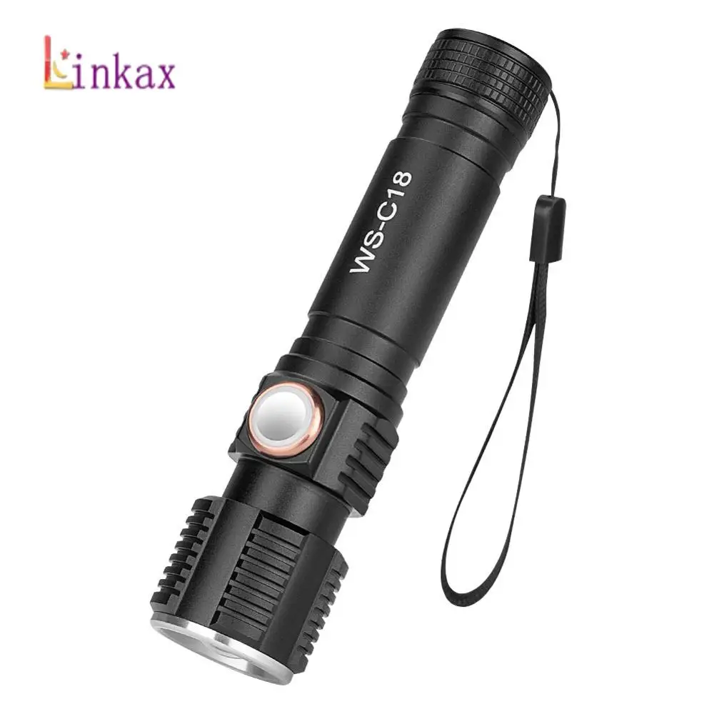 Светодиодный фонарик T6 Мини Портативный USB зарядка регулируемая вспышка для