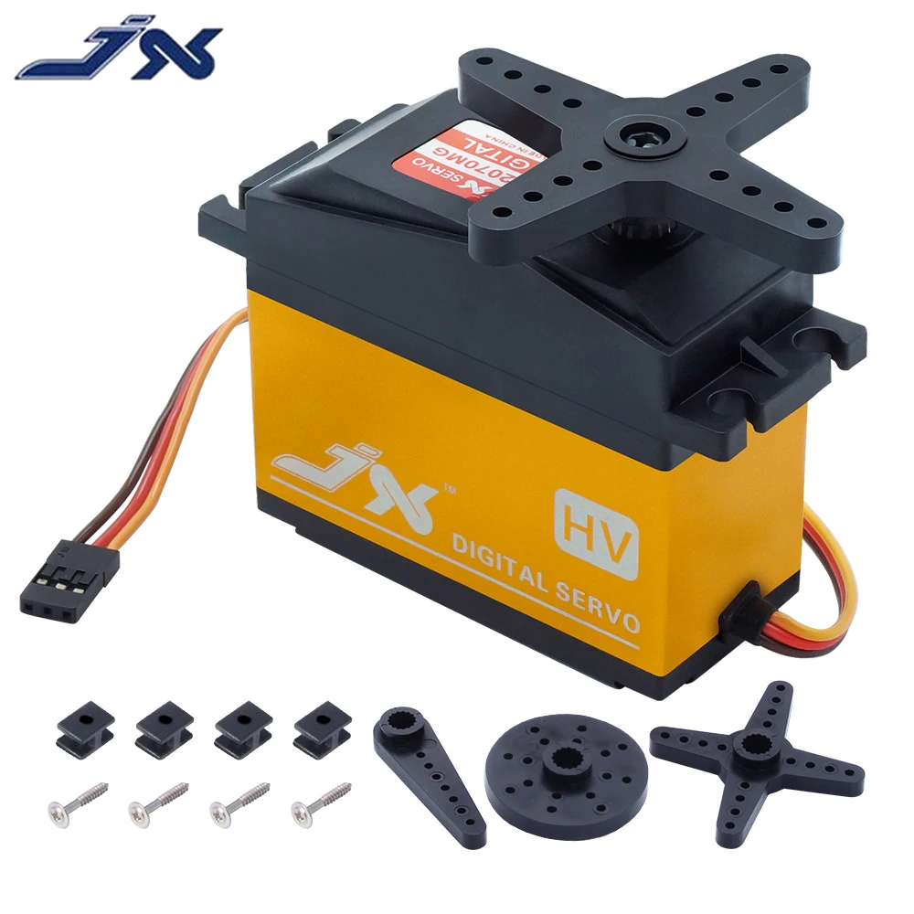 JX PDI-HV2070MG 73 кг высокое напряжение металлический сердечник цифровой сервопривод 1/5