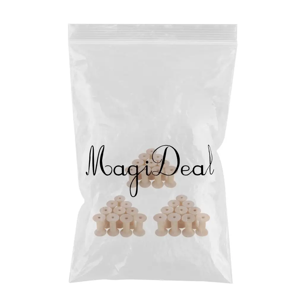 Винтажные пустые деревянные шпульки для шитья 30 шт. катушки с нитками