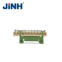 jinh terminal block s01 69 6x9 connection ground copper bar terminal block%c2%a0barrier strip distribution box screws type connector