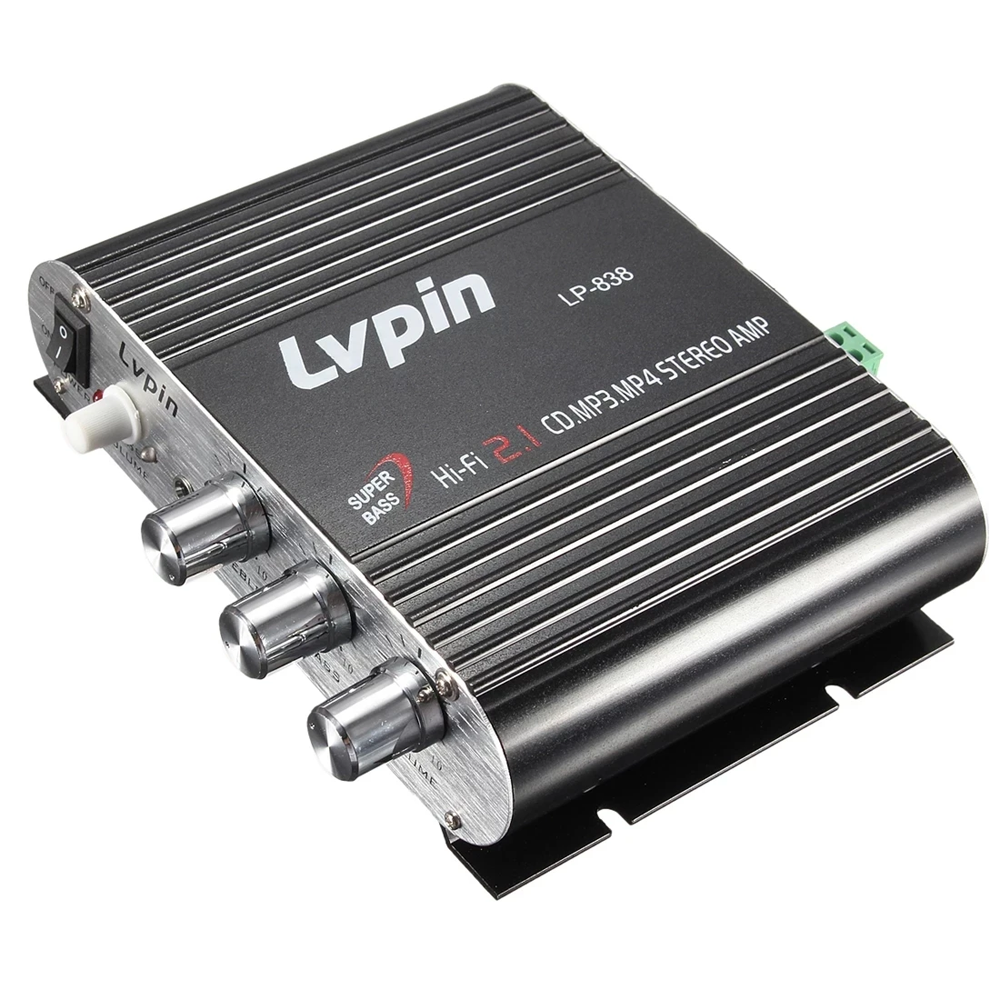 Мини Hi-Fi стереоусилитель CES для LVPIN 12 В 200 Вт MP3 автомобильный радиоприемник