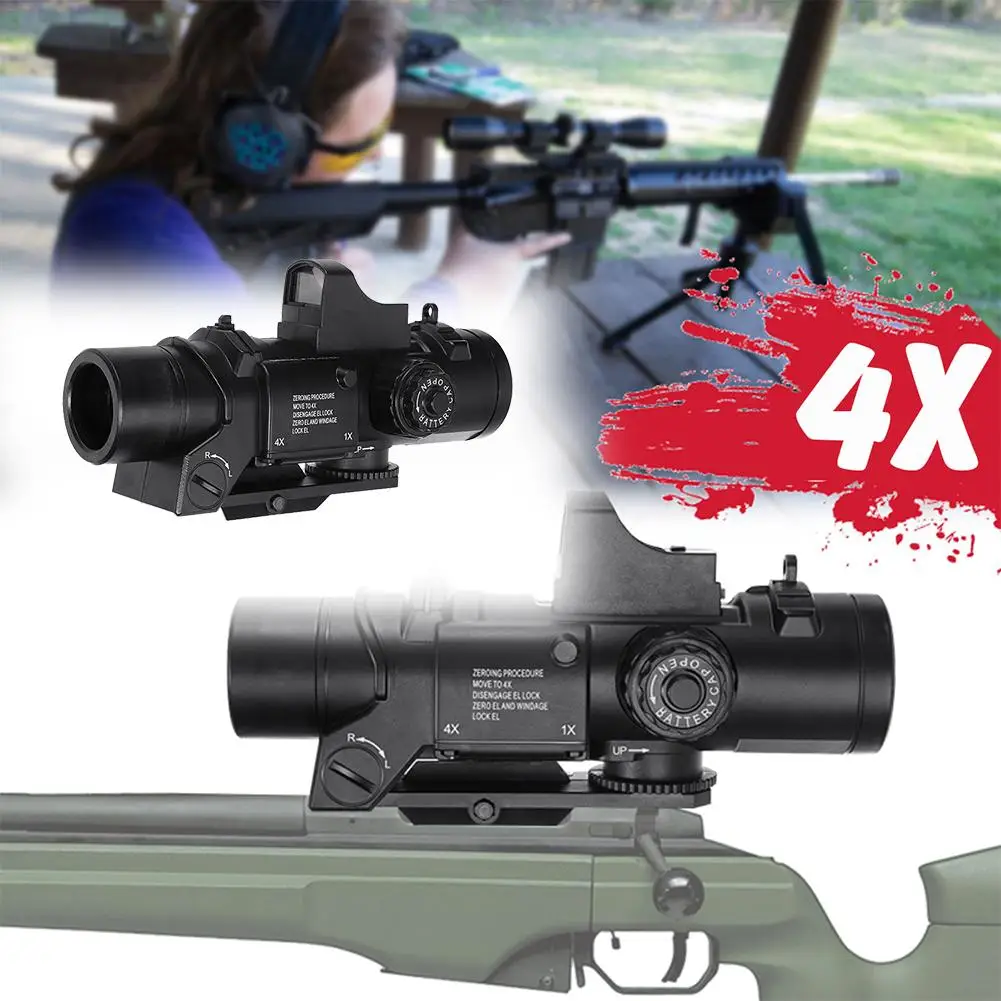 

4x Magnifier Scope Red Dot Sight For Jinming Gel Ball Blaster Water Accessories Of Gel Ball Blaster Toy