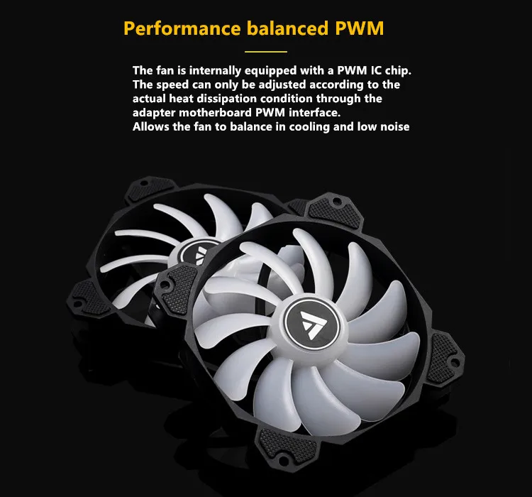 Barrow 120 мм PWM Aurora RGB Вентилятор скорости + управление освещением встроенный