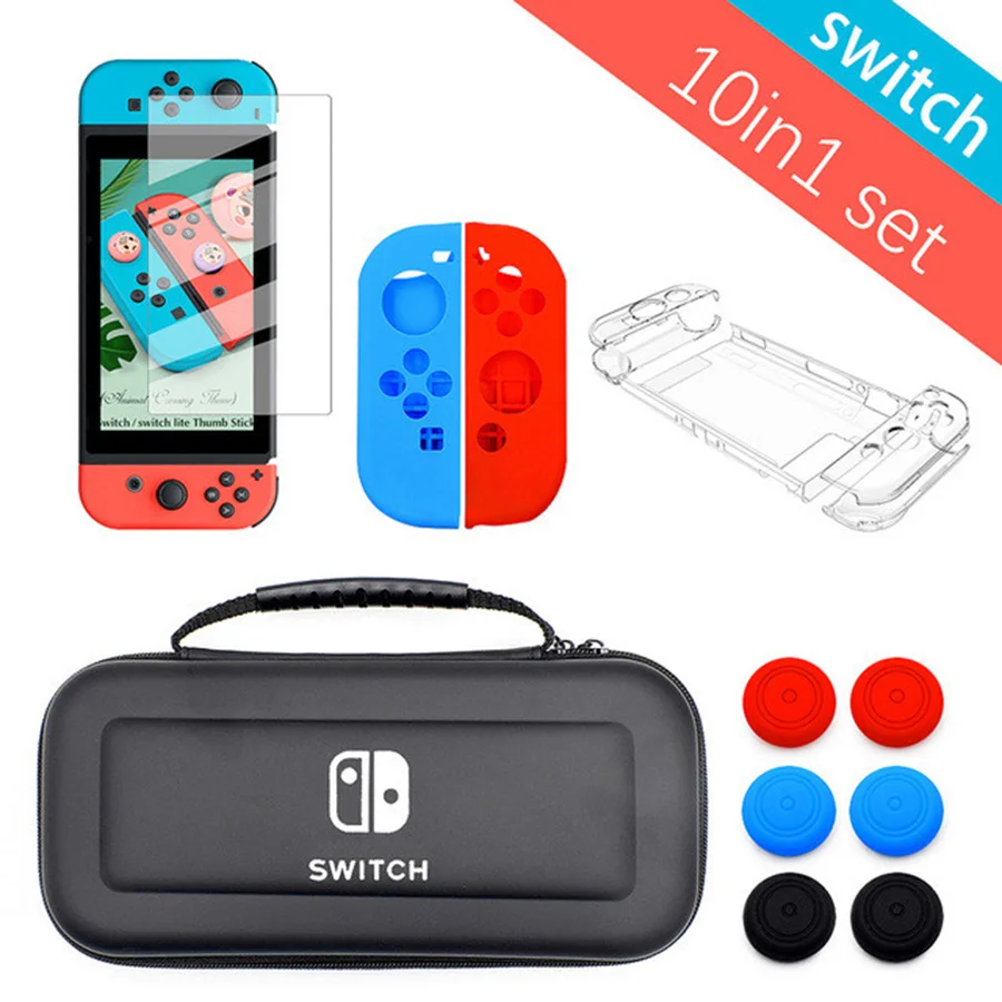 

Waterproof Shell Storage Bag Crystal Cover Case Screen Protector Joy-con Protect Case For Nintend Switch Console & Accessories
