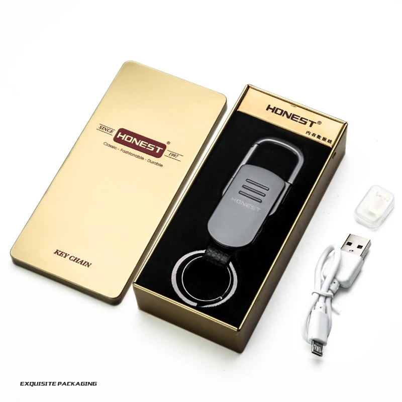

Honest Luxury Cigarette Lighter Car Key Chains Multifunction Men Keychain Tool Key Rings Holder High Grade Fathers Day Gift