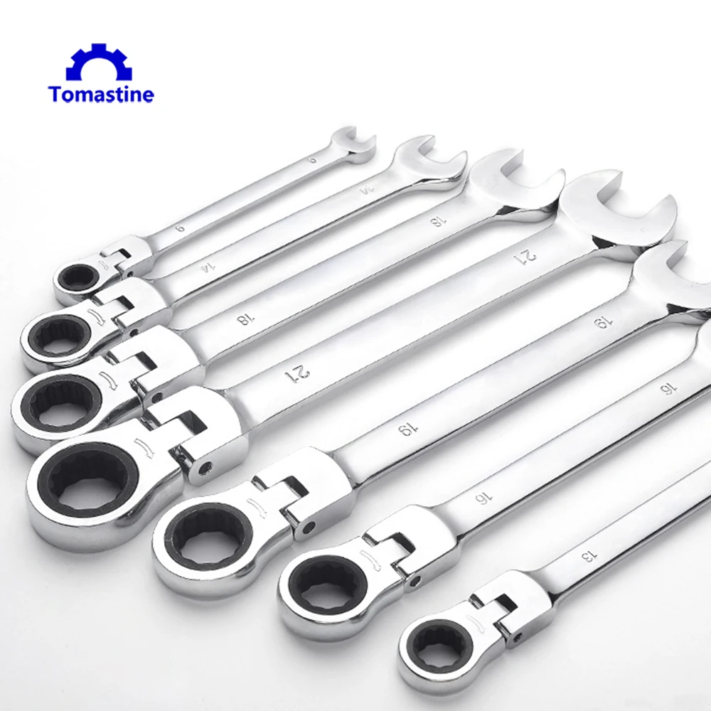 6 шт. 10 19 мм Многофункциональный трещотка сливовый цвет открытый ключ двойного