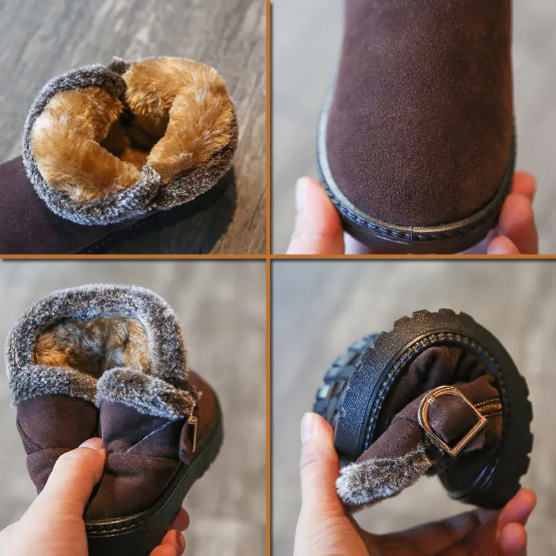 Модная детская повседневная обувь детские ботинки Martin для мальчиков и девочек