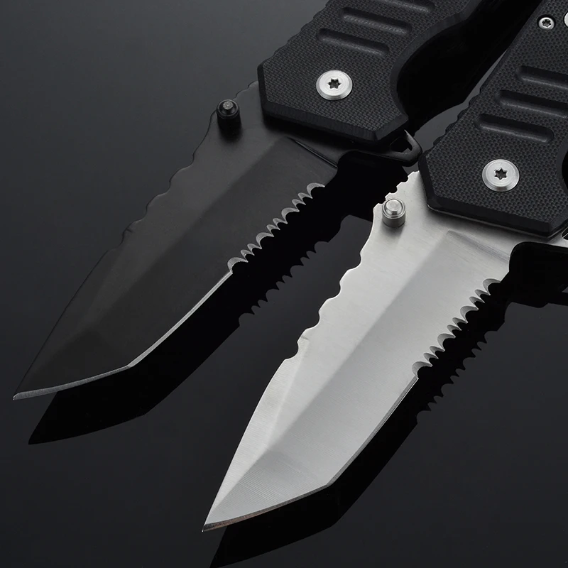 Походный складной нож тактический для выживания высокопрочный боевой