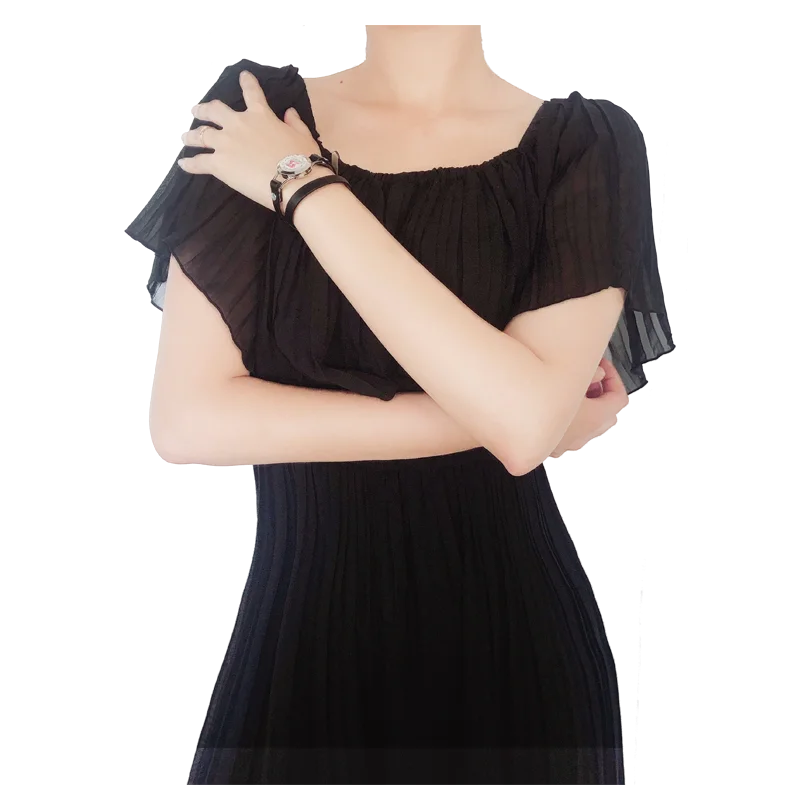 Мужской браслет из титановой стали нержавеющей в Корейском стиле черный |