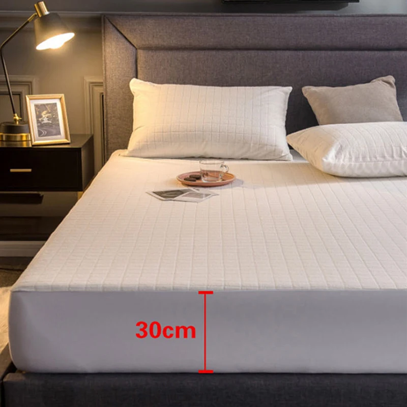 Водонепроницаемый чехол для матраса роскошная махровая ткань защитный лист на