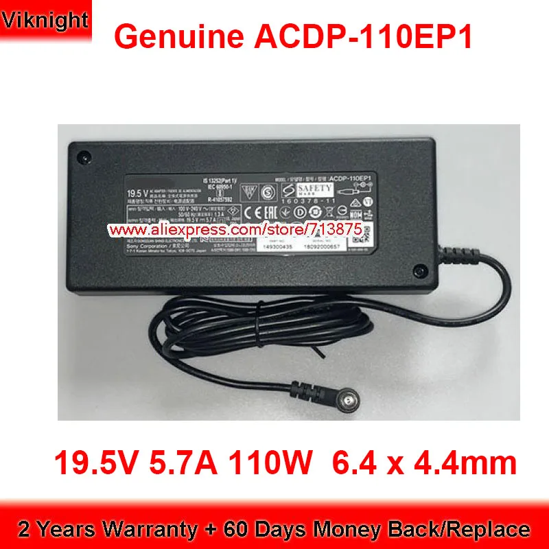 

Оригинальный адаптер переменного тока ACDP-110EP1, 19,5 в, 5,7 А, для Sony ACDP110EP1, штепсельная вилка 6,4x4,4 мм