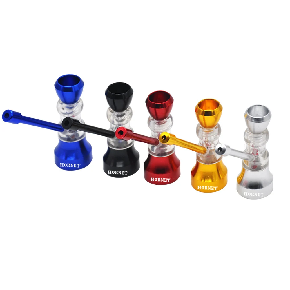 Металлическая курительная трубка HORNET смешная акриловая для воды Металлические