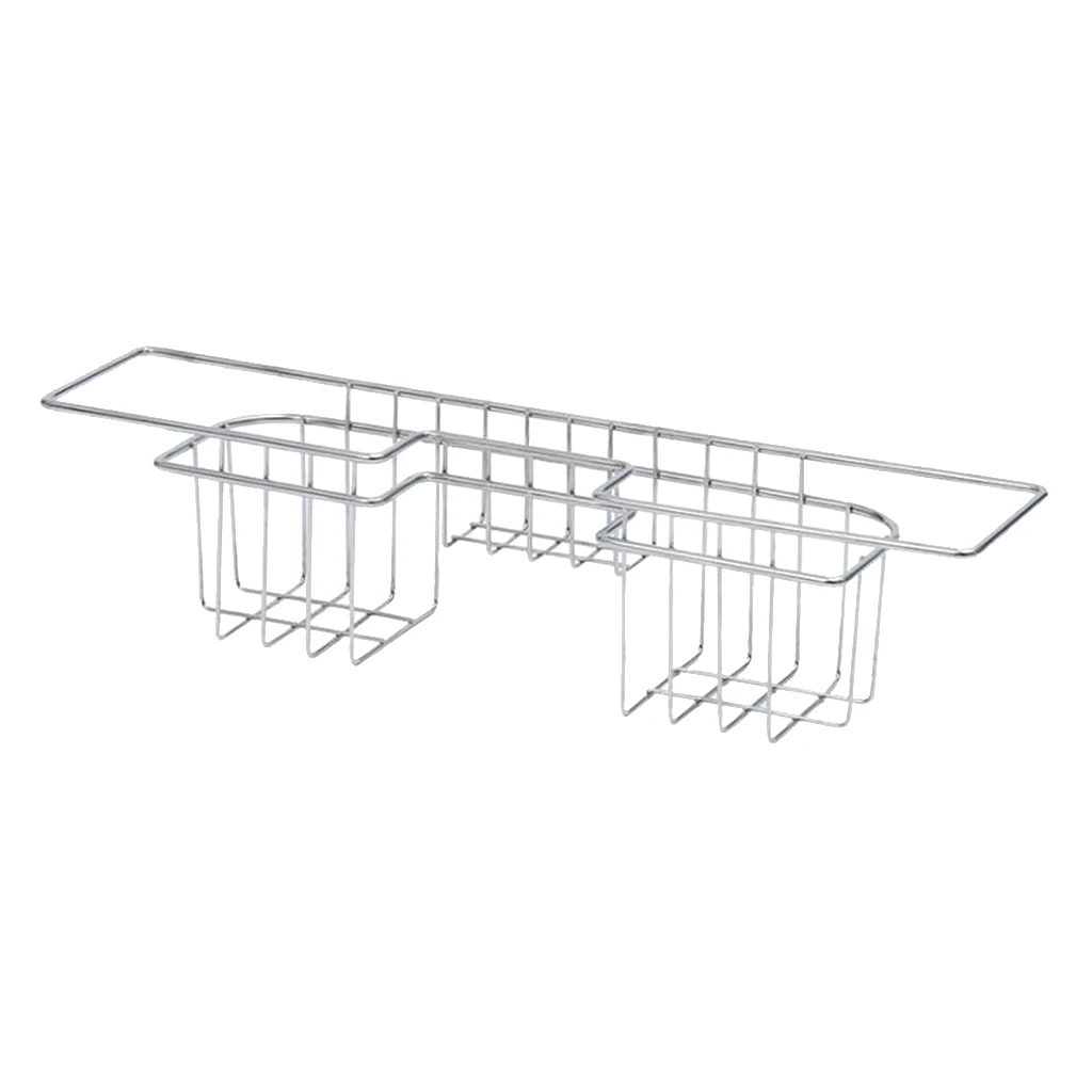 Stainless Steel Sink Tidy Basket Caddy Utensil Holder Rack Drainer Drain | Racks & Holders