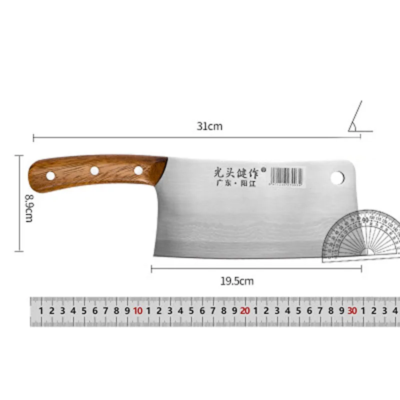 Нож мясника Liang Da из нержавеющей стали Профессиональный кухонный резец 8 дюймов с