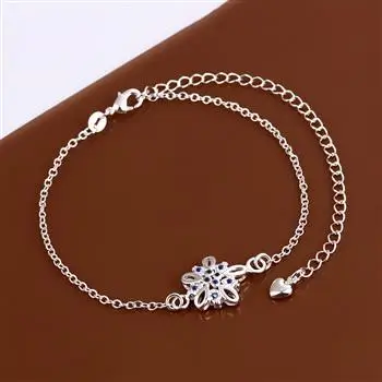 

Fashion Silver Jewelry European and American Fashion Classic Pattern Hollow Ladies Anklet SPA009