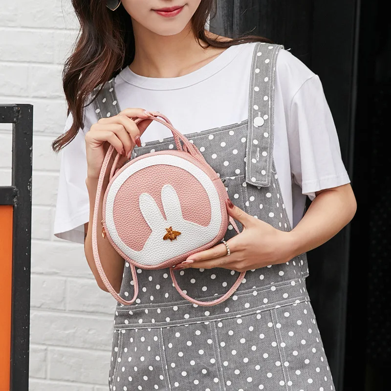 Расшитая блестками кроличья Ушная Диагональная Сумка на ремне Женская шикарная