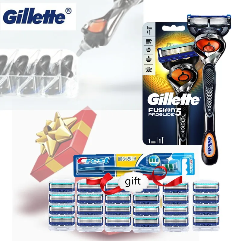 

Gillette Fusion Proglide Manual Men's Razor With Flexball Handle Shaver Razor Blade Machine for Shaving with Replaceable Blade
