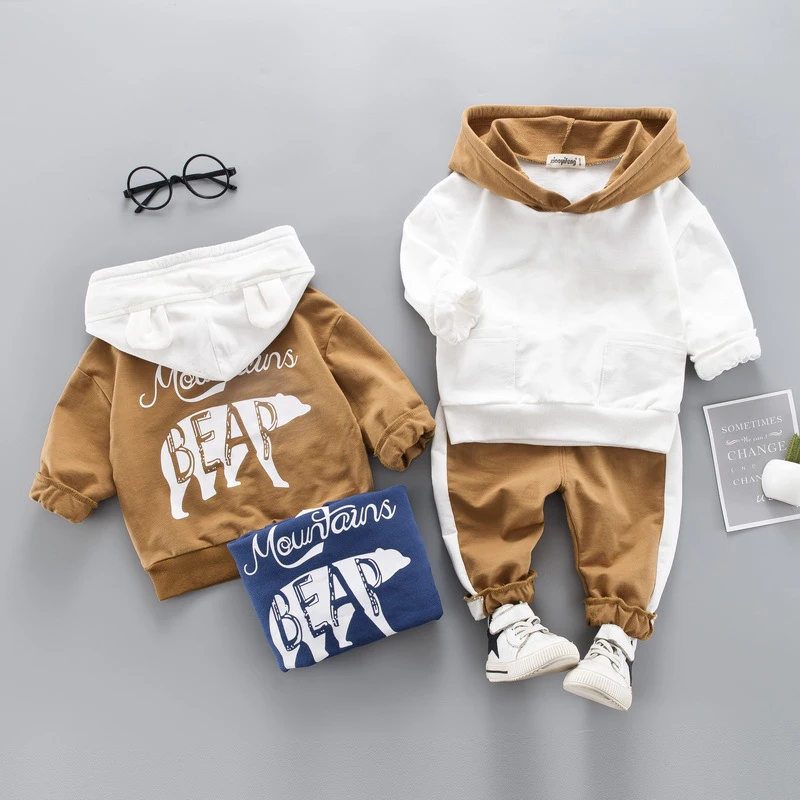 LZH Infant Clothing For Baby Girls Clothes Set 2022 Autumn Spring Newborn Boys T-shirt+Pants 2pcs Suit Costume | Детская одежда и