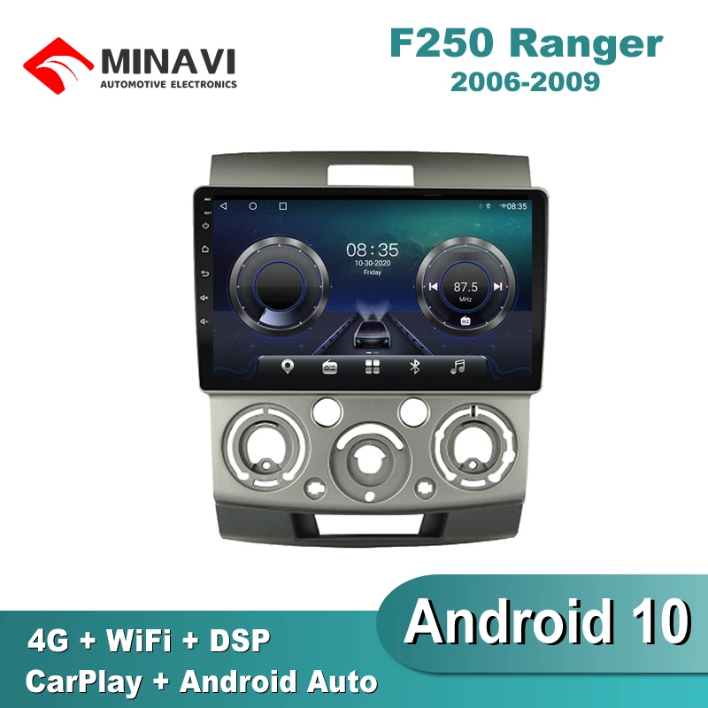 Мультимедийная Автомагнитола для Ford Everest Ranger 2006-2010 9 дюймов DPS Android 10 GPS-навигация