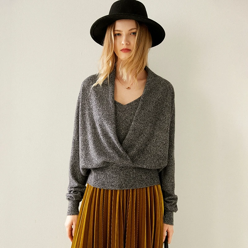 Новый модный кашемировый свитер для осени и зимы Женская куртка Joker 100% чистый