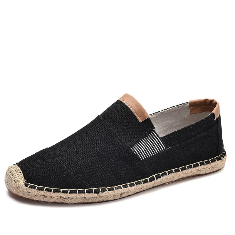

2020 Newest Mens Shoes Casual Male Breathable Canvas Casual Shoes Men Chinese Fashion Soft Slip on Espadrilles for Men Loafers