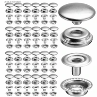 25 setsbag metal silver snap button sewing button fastener sewing leather craft clothes bag 15mm diameter
