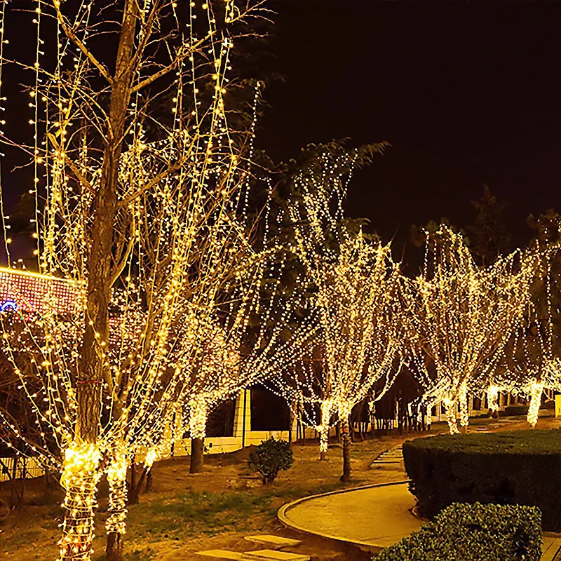 Светодиодная уличная гирлянда с управлением 10-100 м волшебная световая цепочка