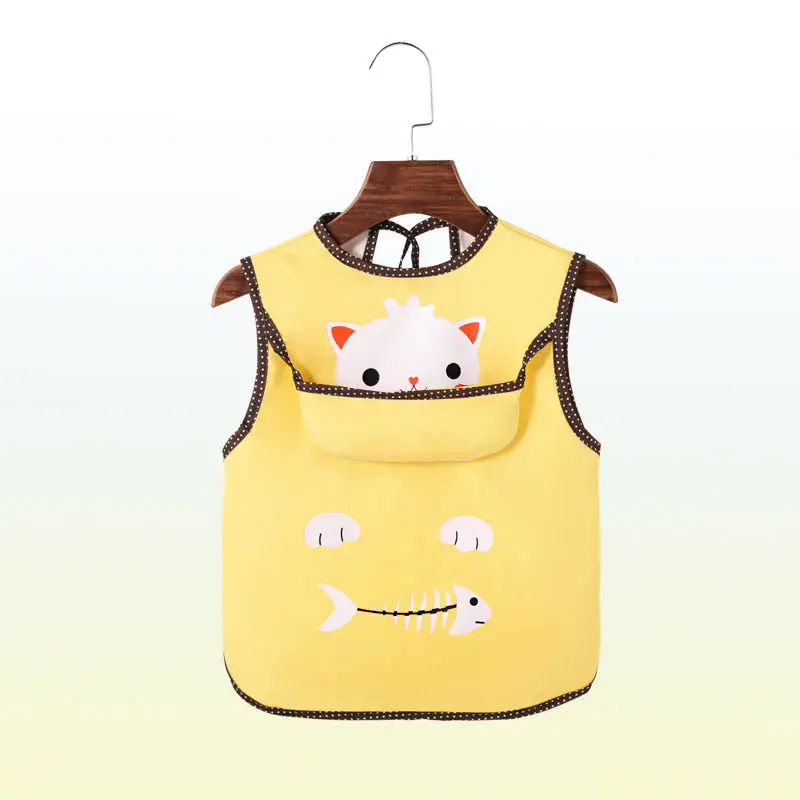 

Baby Kids Bibs Waterproof Cloth Feeding With pocket Child Apron