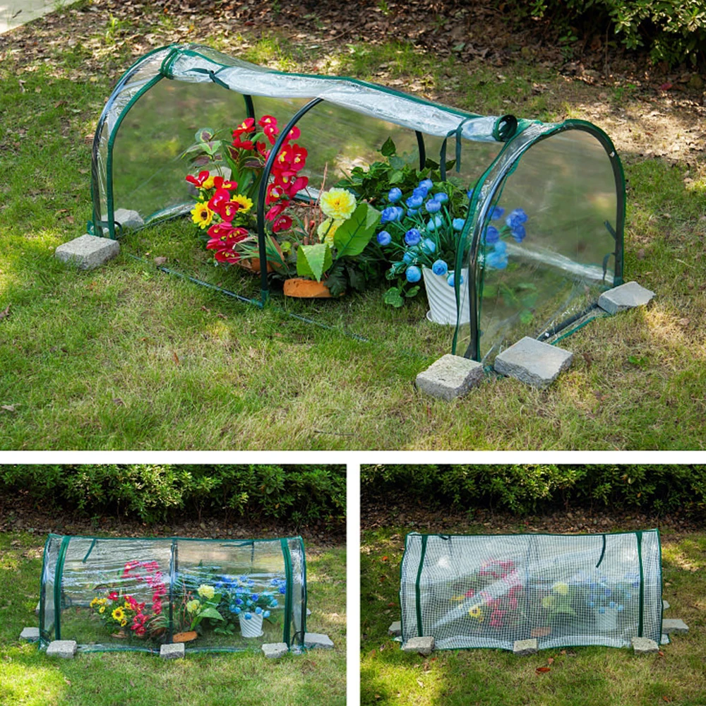 

Greenhouse Greenhouse Insulation Shed Iron & PVC & Plastic Plant Antifreeze Flowers Vegetables Fruits And Winter Warm Canopy
