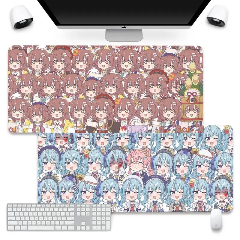 

Прочный резиновый коврик для мыши Hololive Kawaii Girl, коврик для мыши, коврик для мыши Company XL, большой Настольный коврик для клавиатуры и компьютера ...