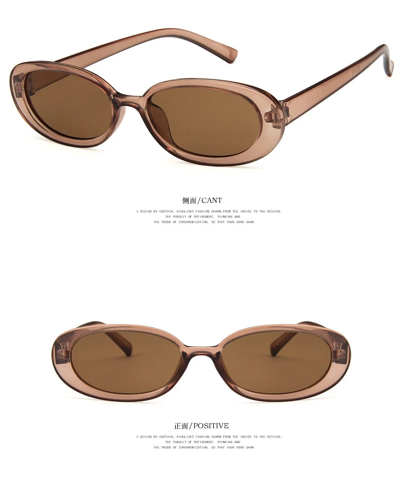 Pink Retro Sunglasses Oval Sunglasses Women Retro Brand Designer Vintage Ladies Cat Eye Pink Sun Glasses UV400 Nicki Minaj