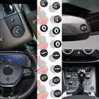 10 шт. мультимедийные наклейки на рулевое колесо для BMW Audi Toyota Peugeot Suzuki Citroen Skoda Umbrella Corporation
