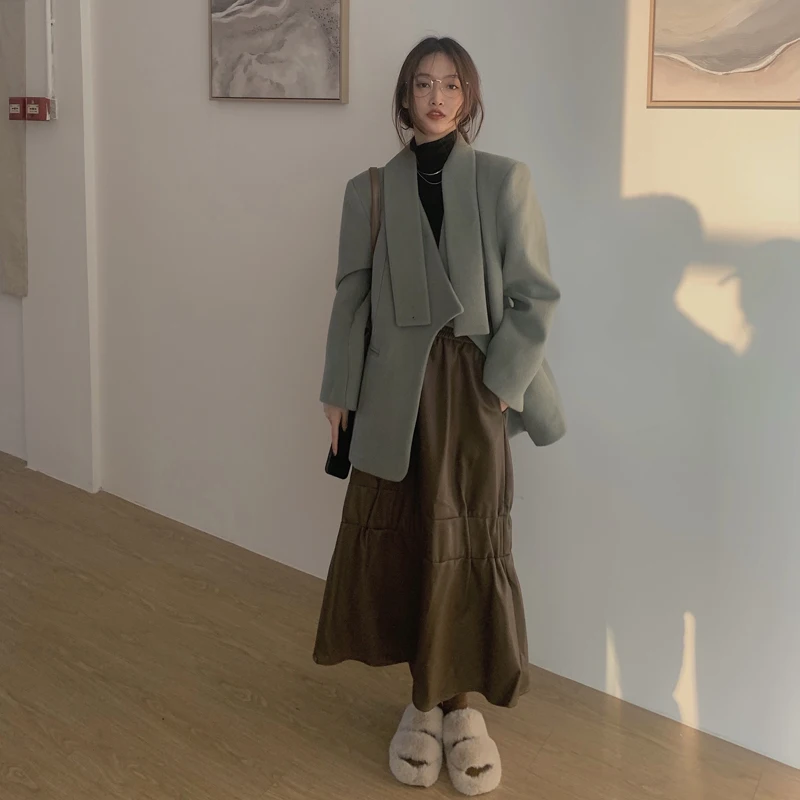 

Small suit autumn winter 2020 new Korean cotton jacket for women women blazers Notched Street Style Regular Solid