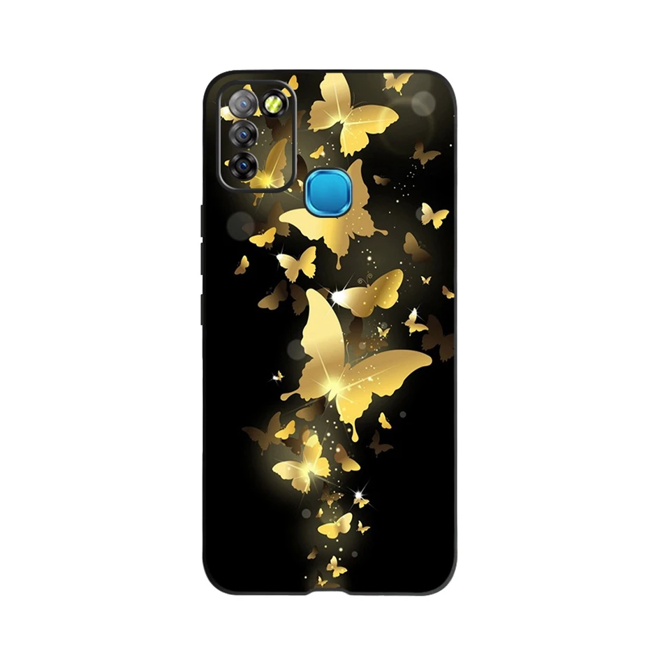 Чехол для Infinix Smart 5 X657 X657C мягкий силиконовый чехол телефона с красивыми цветами и