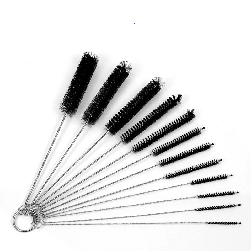 

10/12pcs Nylon Bottle Straw Household Cleaning Brush Set Kitchen Cleaning Brushes Bristle Kit Tube Bottle Straw Washing Cleaner