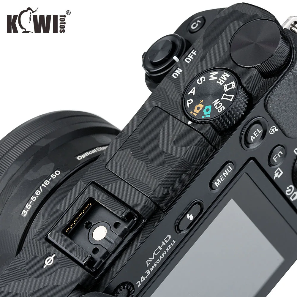 Анти-Царапины Камера тела крышка защитная пленка комплект для sony A6000+ 16-50 мм SELP1650 объектив кожи 3M наклейки Тень черный камуфляж