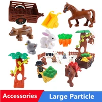 diy big size building blocks animals doll bus car fire tree accessories compatible with kids toys for children idea gifts