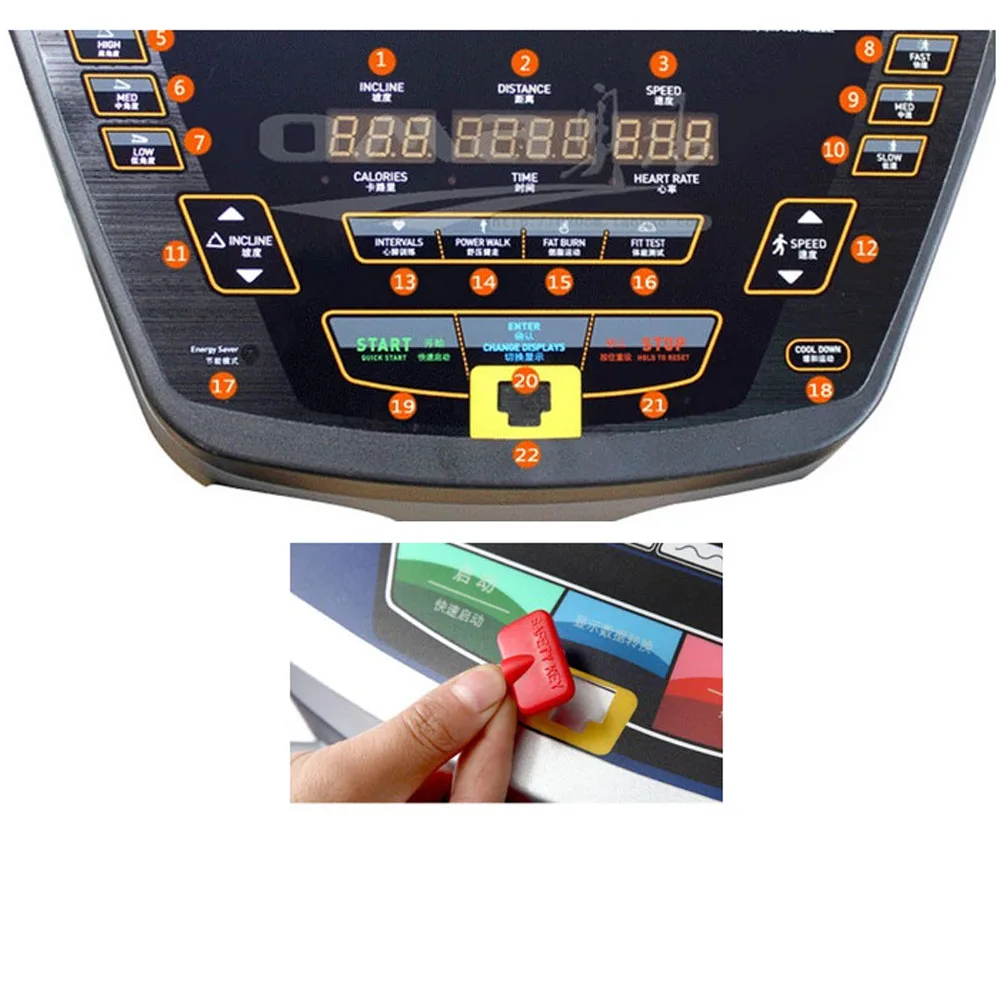 Аварийный выключатель для магнитной безопасной беговой дорожки|Запасные части| |