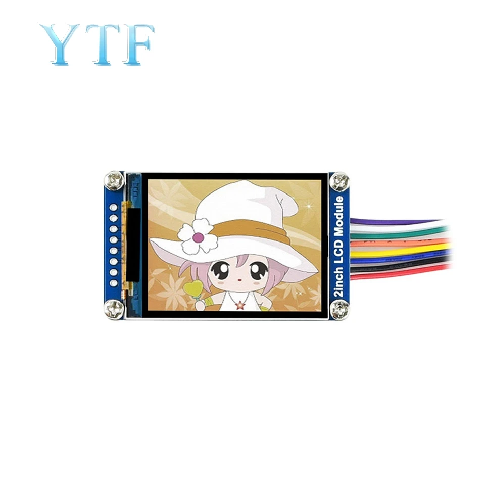 2-дюймовый IPS Дисплей SPI Интерфейс поддерживает модуль Raspberry Pi 4B/3B +/ NVIDIA/ |
