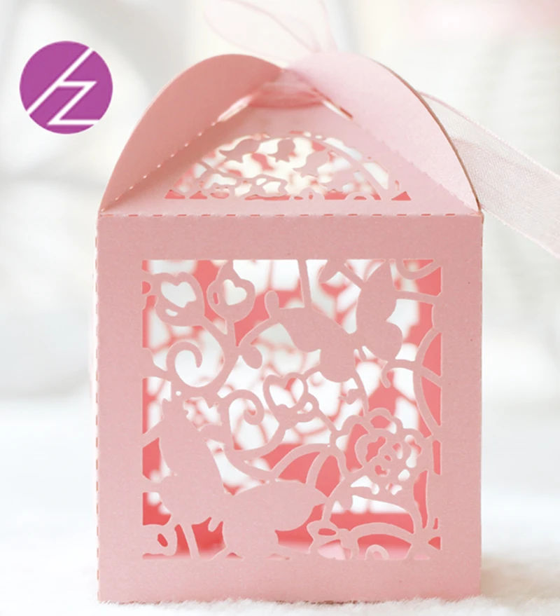 50 шт. винтажные изысканные коробки для конфет с бабочками Бесплатная Доставка