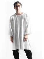 mens long sleeve t shirt spring and autumn new hip hop high street fashion fan long casual loose large sleeve t shirt