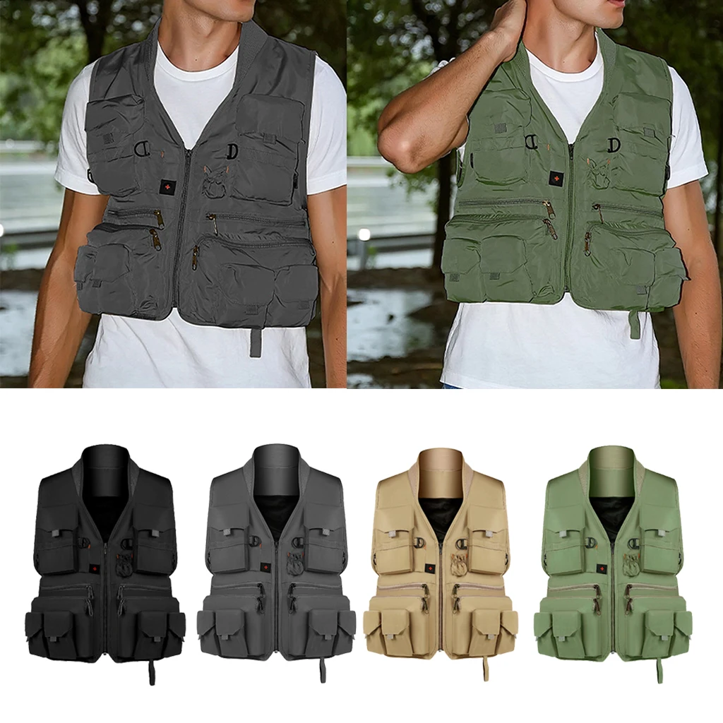 

Fly Fishing Vest Chest Pack for Tackle Gear and Accessories, Adjustable Size for Men and Women