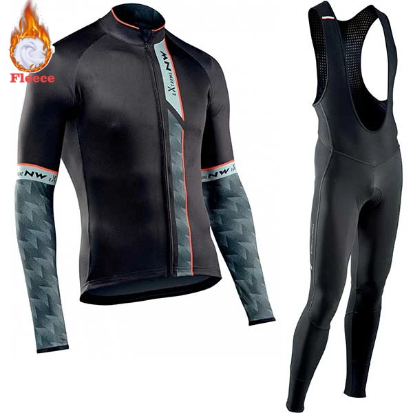 2019 Pro team NW зимняя теплая шерстяная одежда для велоспорта мужчин North wave Jersey костюм