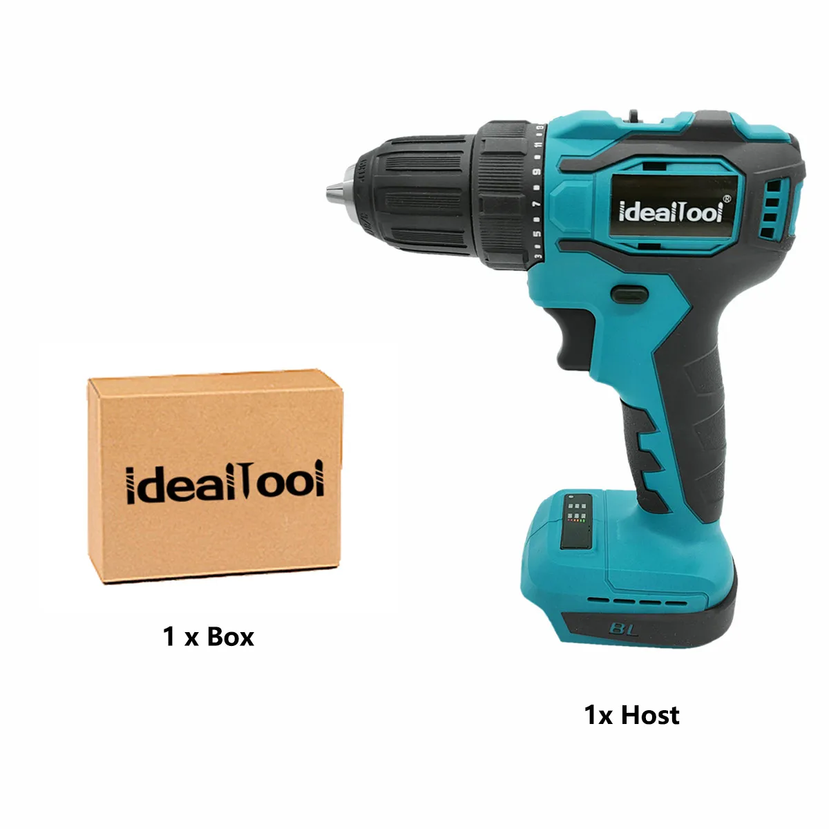 Беспроводная бесщеточная электрическая дрель 18 в перезаряжаемый