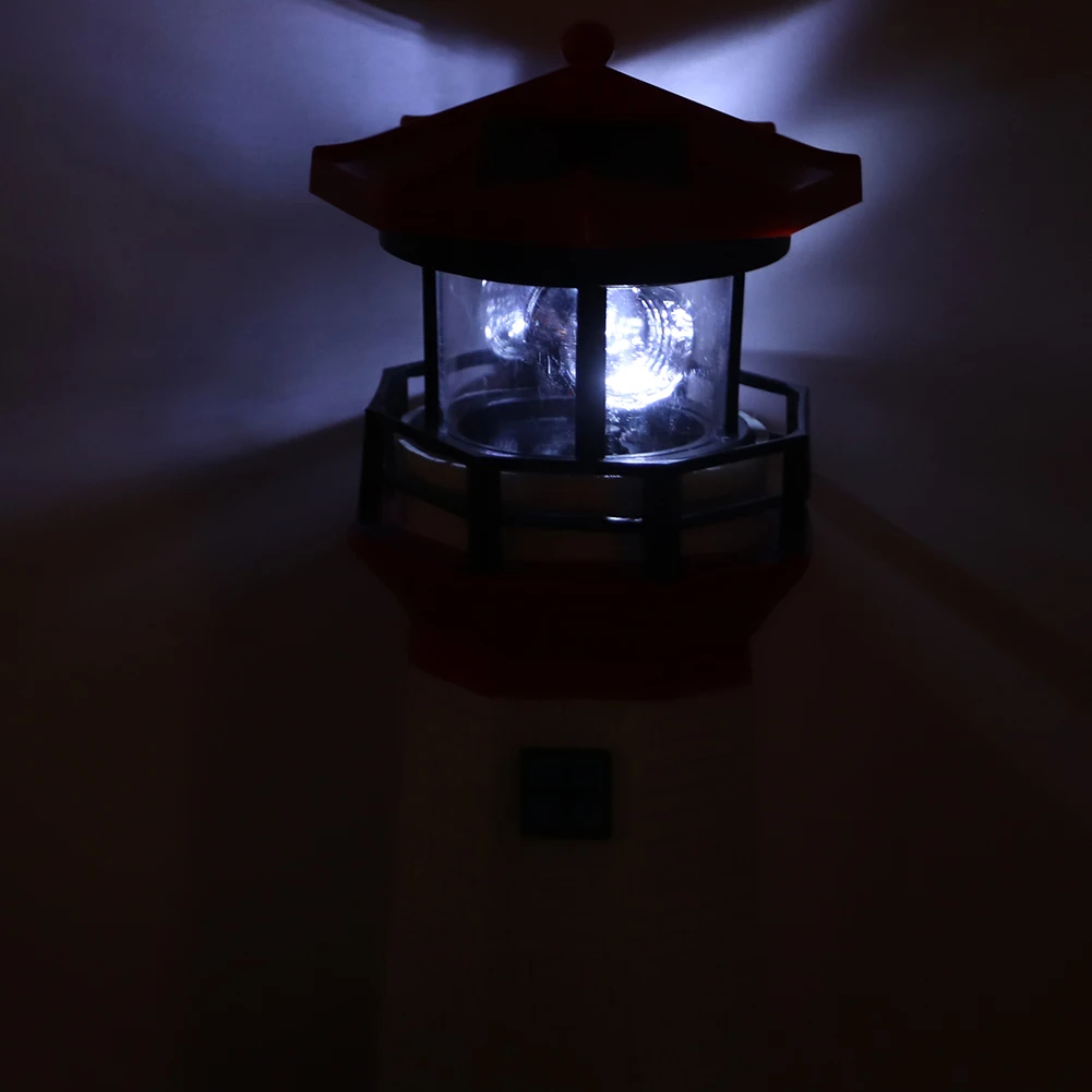 

ANENG Outdoor Solar Power Rotating LED Light Landscape Lamp Garden Courtyard Decoration White Light(Red and White )