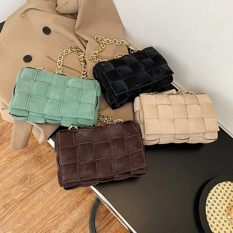 

Fashionable Purses Satchels Luxury Women's Shoulder Bag for Women Moulded Leather Thicken Chain Crossbody Messenger Bags Purse