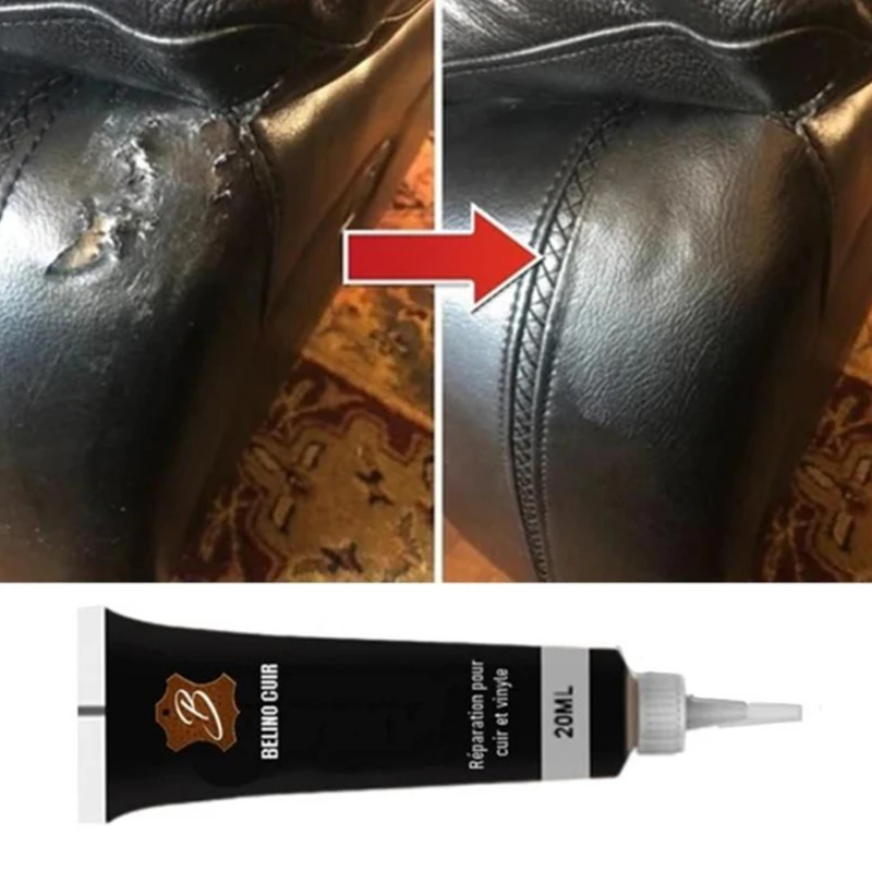 20ml Car Leather Repair Filler Cream Vinyl Scratch Restoration Cracks Rips Liquid Skin Cleaner Refurbishing | Автомобили и