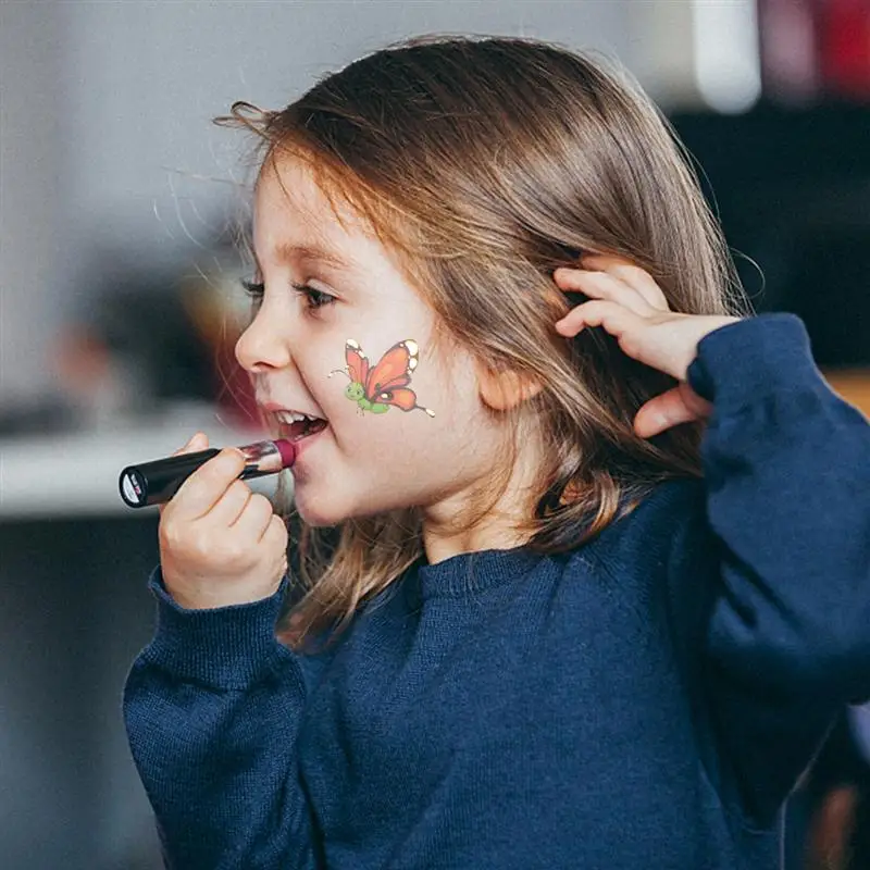 5 шт мультфильм животных татуировки Стикеры переводятся с помощью воды Бумага